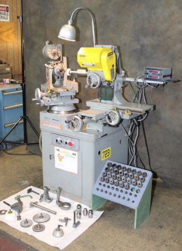 Cincinnati-Milacron Monoset Model #MT TOOL &amp; CUTTER GRINDER, 2X DRO,  z&#039;d Workhe