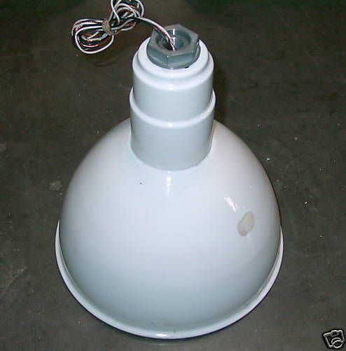 Industrial RLM Deep Bowl 12.5&#034; White Lighting Fixture