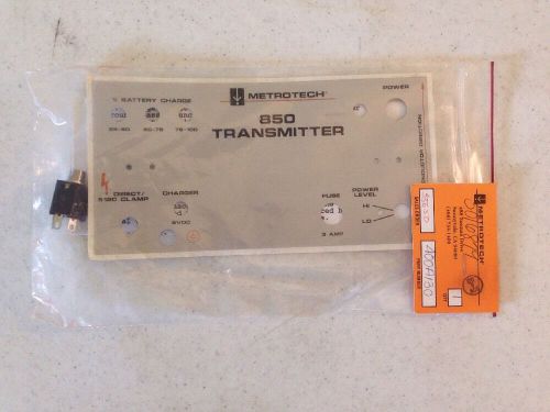 Metrotech 850 Transmitter Faceplate Sticker Replacement New 400a130 Output Jack