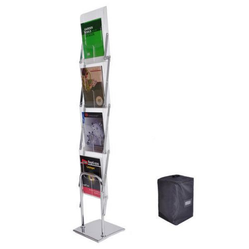 Literature Stand Magazine Brochure Holder Rack 4 Pocket 1488