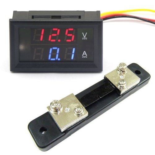 DROK?0.28&#039;&#039; DC4.5-30V 50A Voltage&amp;Current Digital Multimeter Tester 12V/24V Volt