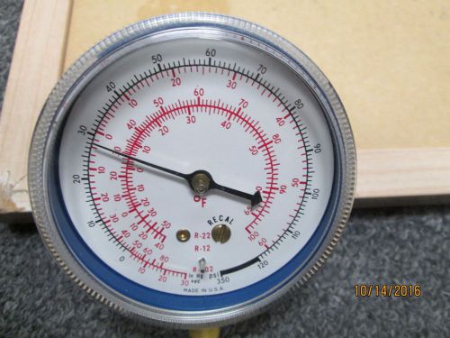 NEW OTHER, AMETEK REFRIGERATION PRESSURE TEST GAUGE TEMP, R-22, R-12, R-502.