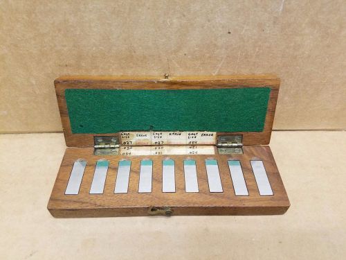 Dearborn Gage Ellstrom 9 piece Gage Block Set  Machinists Tools Measure Tool