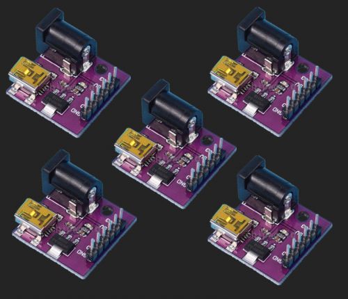 5pcs AMS1117-3.3V Mini USB 5V/3.3V Outlet DC Power Supply Module Socket Board