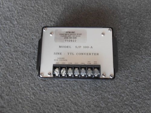 PPM S/P 100-A      SINE ----- TTL CONVERTER ----- LOT 935