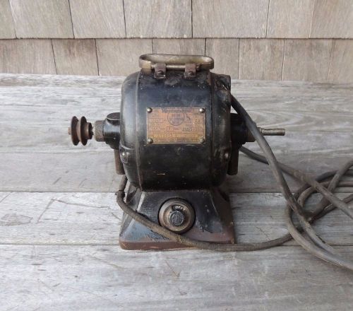 Vintage westinghouse buffing &amp; grinding motor 1/6 hp for sale