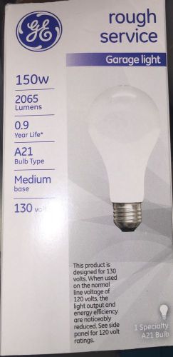 GE General Electric Rough Service Garage Light Bulb 150 W Single Bulb