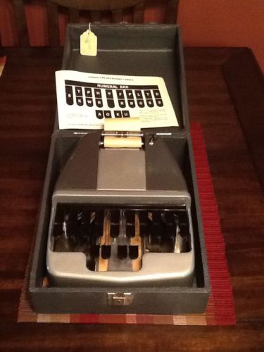 Vintage La Salle Stenotype Typewriter Machine In Case