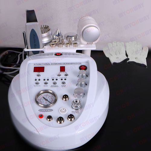 7in1 Ultrasonic Dermabrasion Gloves Anti Wrinkle Skin Rejuvenation Machine Salon