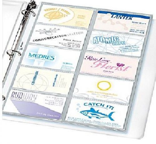 *NEW* AVERY 25411 BUSINESS CARD PAGES 5-PACK Each Page holds 10 cards