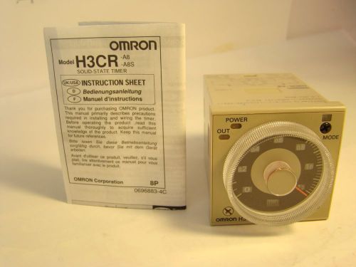 OMRON H3CR-A18 TIMMER 8PIN SOURCE: 100-240VAC