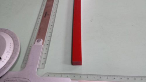 3/4&#034; x 3/4&#034; X 24&#034;  URETHANE / POLYURETHANE 95 A RED BAR P/N 11200