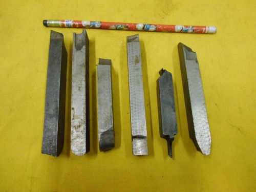 LOT of 6 HSS CUTTING TOOL BITS engine lathe metal shaper planer 1/2&#034; x 3/4&#034; REX