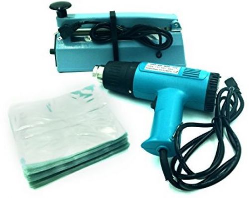 SealerSales SWK-8-04CD CD Shrink Wrap System W/ Heat Gun and FS-200 Sealer