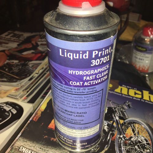 32oz Liquid Print 30701 Fast Clear Coat Activator Water Transfer HYDROGRAPHICS