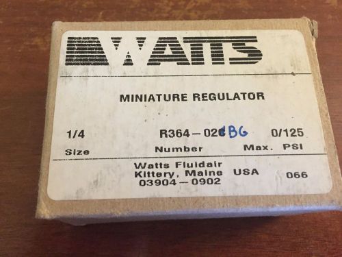 WATTS R364-02  REGULATOR *NEW IN A BOX*