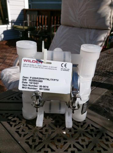 Wilden diaphragm chemical pump desc:        p.025/pppp/tx/tf/ptv for sale