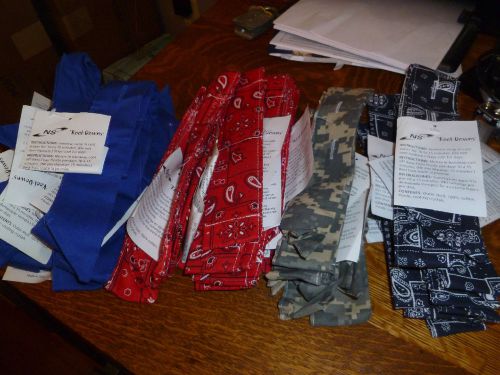 Lot of 35 NS Kool Downs Cooling Headband &amp; Neck Bandana with tags