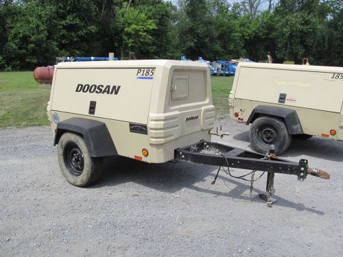 2014 doosan, ir p185 wjd air compressor, towable, jd diesel, 2237 hours for sale