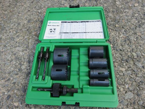 Unused Greenlee 830 Hole Saw Kit In Case.