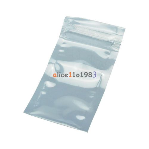 50PCS 50x90mm ESD Anti-Static Shielding ZIP LOCK Bags USABLE SIZE 40x70mm