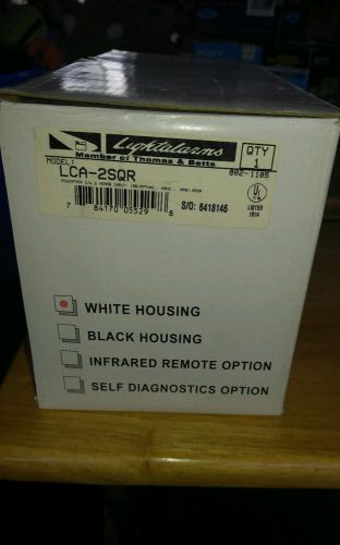 NIB LightAlarms LCA-2SQR Plastic Battery Unit Emergency Light Incandescent Dual