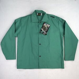 NEW Tillman 6230 Welding Jacket Large FR Flame Resistant Green 30”