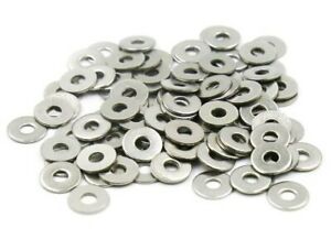 M4 Stainless Steel Round Flat Washers 100Pcs