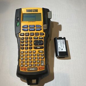 Dymo Rhino 5200 Label Thermal Printer Tested + OEM Battery