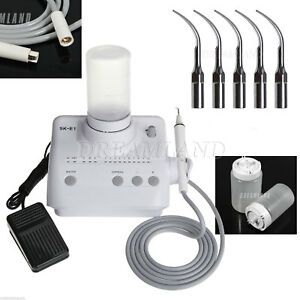 Dental Ultrasonic Piezo Scaler Fit EMS Woodpecker Handpiece + 5 Tips G1 Gift