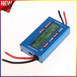 Simple DC Power Analyser Watt  Volt Amp Meter 12V 24V Solar Wind Analyzer