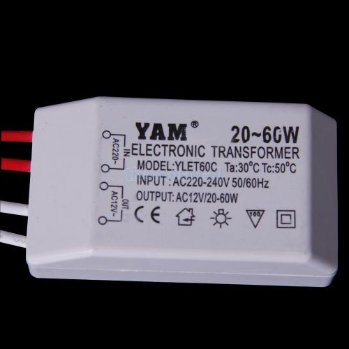 220v to 12v electronic transformer 60w for 12v halogen light bulbs #04520 for sale