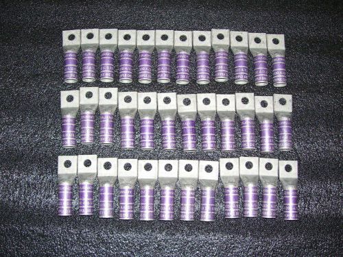 (36ea) burndy 4/0 awg ya28-tc lug t&amp;b for sale