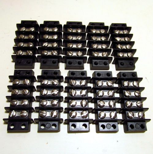 NEW lot 10 CINCH 4-141 4 circuit Double Row Dual Barrier Terminal Block .438