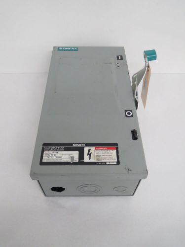 SIEMENS ID361 INDUSTRIAL DUTY 30A 600V-AC 3P FUSIBLE DISCONNECT SWITCH B442357