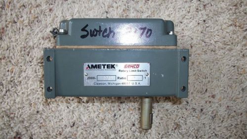 AMETEK Gemco Rotary Limit Switch  2000-2726 - Ratio 2:1