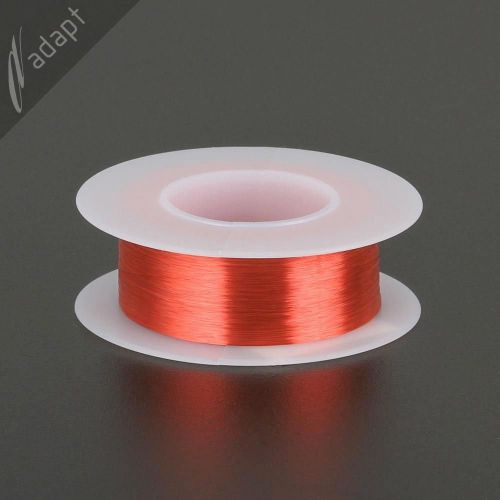 Magnet Wire, Enameled Copper, Red, 40 AWG (gauge), 130C, ~1/8 lb, 4000 ft