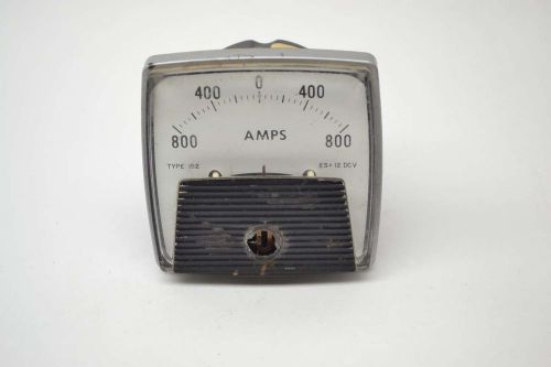 YOKOGAWA 254209FAZZ 0-800A AMP TYPE 152 DC AMMETER METER B404520