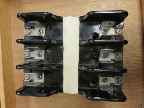 Bussmann  Fuse Block  1B0028  *Lot of 2*  30A  600V  3P   Used