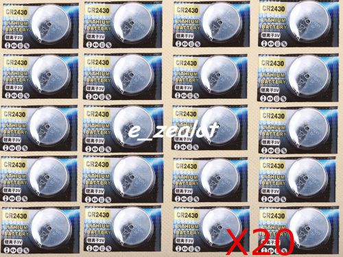 20PCS CR2430 Button batteries 3V Li Battery Perfect