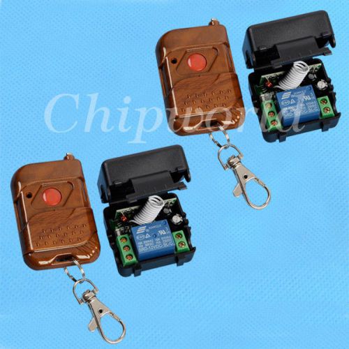 2PCS 315MHZ 12V 1 Channel 1 Relay Wireless Remote Control Module