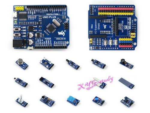 Uno plus compatible with arduino uno r3 mcu atmega328p-au board +various sensors for sale