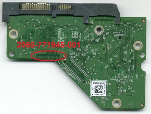 WD30EFRX-68EUZN0 WD30EFRX 2060-771945-001 REV P1 771945 3TB PCB board +FW