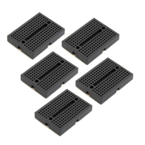 5x mini solderless prototype breadboard bread board for arduino shield black for sale