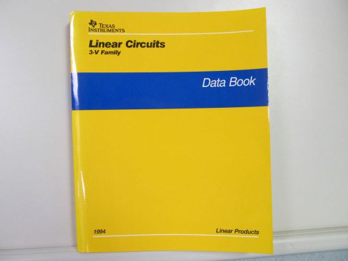 TEXAS INSTRUMENTS  LINEAR CIRCUITS  3-V FAMILY  DATA BOOK