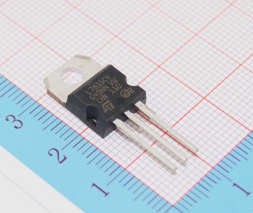 100 pcs L7815CV, Positive voltage regulator ICs, output voltage: 15V