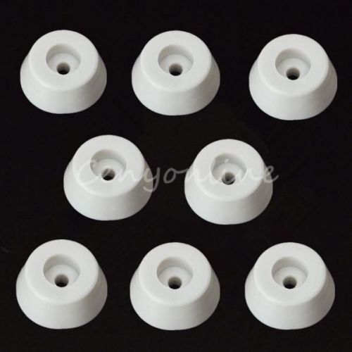 20pcs white rubber table chair furniture machinery desk foot feet pad 19x8mm for sale