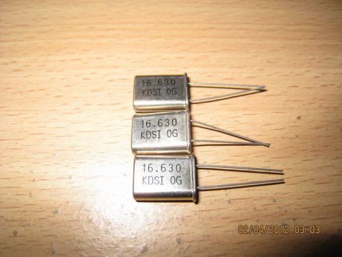 3 X 16.630MHz 16.630 MHz Crystal Oscillator HC-49U NEW KDS Japan