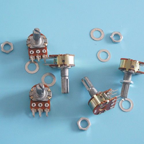 20KB  B20K Stereo Dual Pot Potentiometer 15m 6pin  5PCS