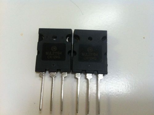 5 Pairs MJL21194+ MJL21193 SILICON POWER TRANSISTOR NewBY ON Sem